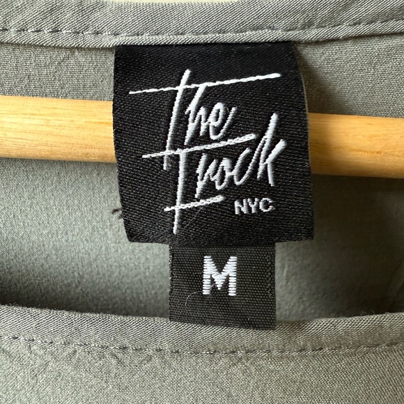 THE FROCK NYC Midi Dress Dolman T Shirt Soft Stretch Basic Tie Comfy Modest M - Picture 6 of 6